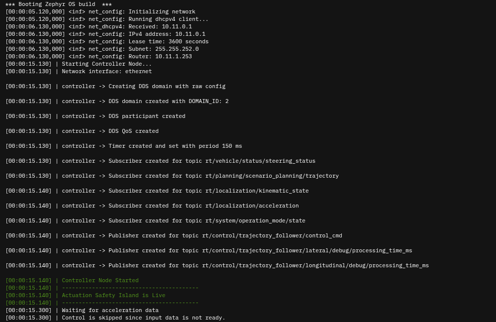 Running scene on AVH